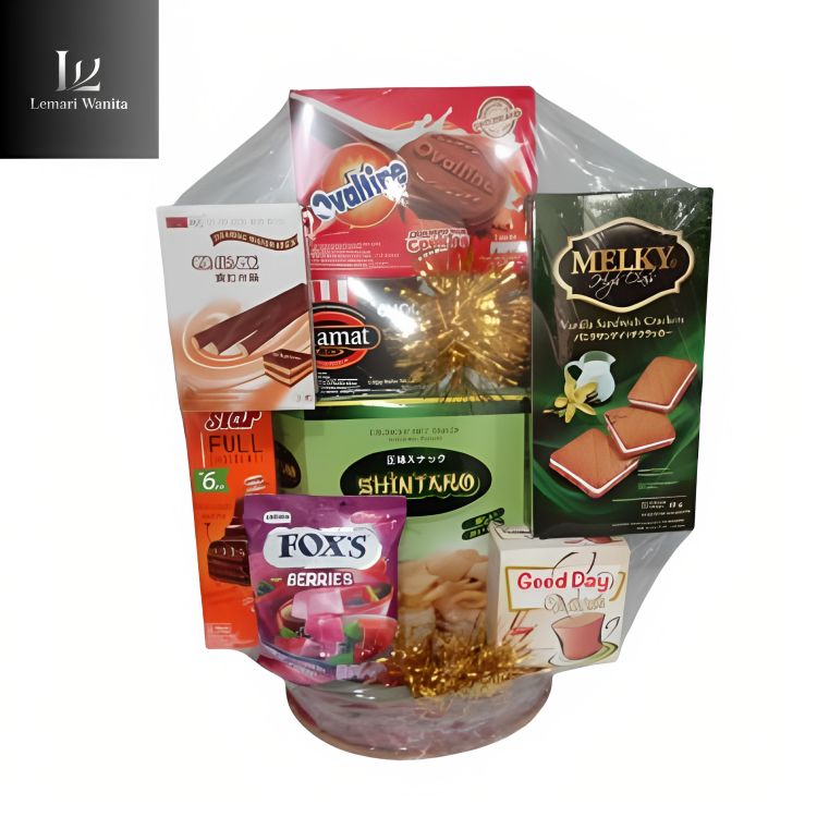 

Parcel Hampers Makanan Lebaran Murah Meriah 2025 (14) Isi Aneka Snack Disusun Cantik