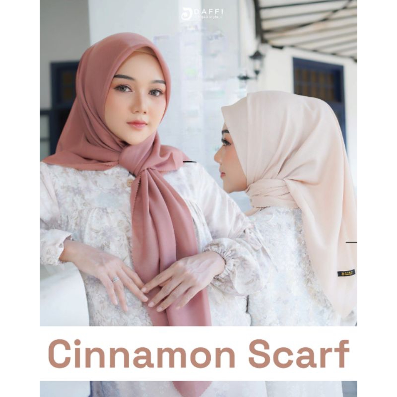 CINNAMON SCARF PREMIUM SEGI EMPAT VOAL PREMIUM DAFFI HIJAB