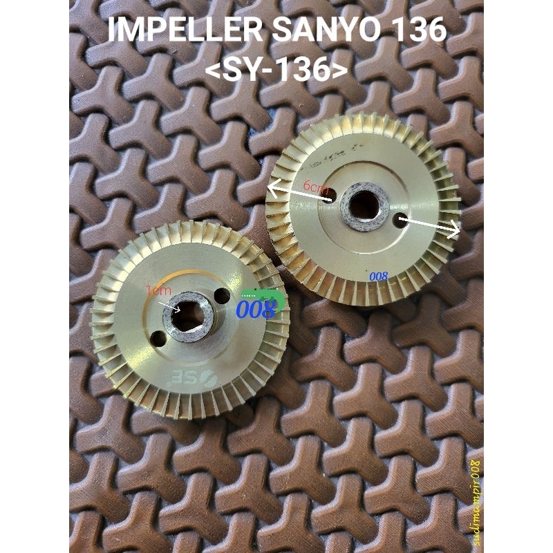 Impeller pompa air Sanyo SY136 - kingelectronicmedan