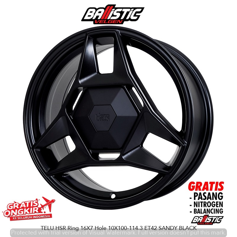Jual Velg Modifikasi Mobil Ring 16 HSR Model Telu Terbaru Buat New Avanza Xenia Altis Sienta Altis