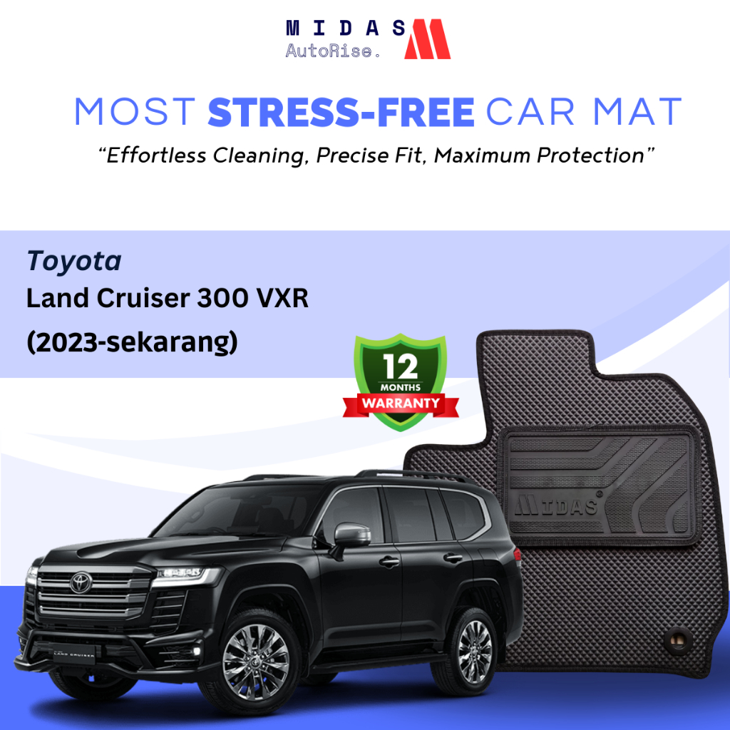 Karpet mobil Midas Toyota Land Cruiser 300 XVR (2023 - Sekarang)