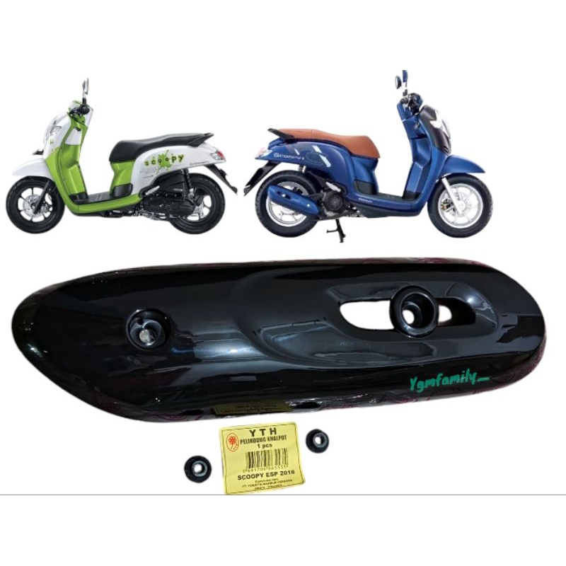 Cover Pelindung Tutup Knalpot Scoopy Esp 2017-2019
