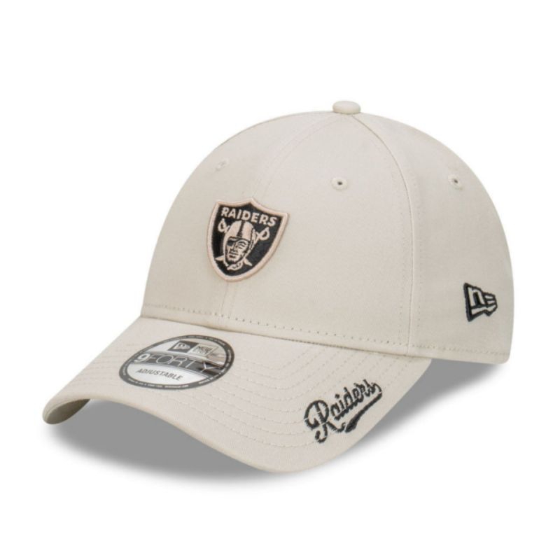 Topi New Era Cap Las Vegas Raiders Visor Script 9Forty Adjustable Original