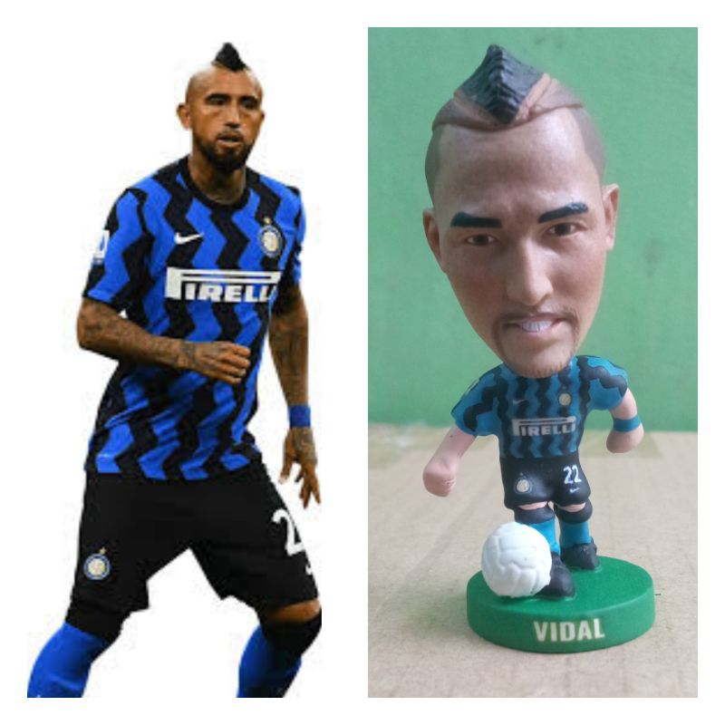 Figure Soccer Custom Repaint Arturo Vidal Inter Milan
