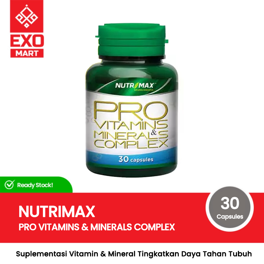 Nutrimax - Pro Vitamins & Minerals Complex 30 Capsules