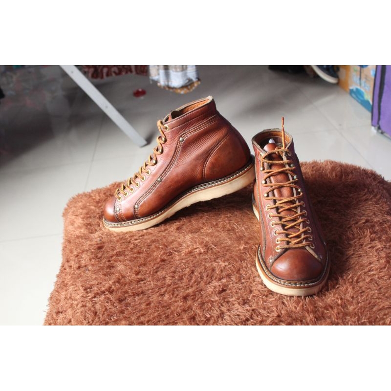 Sepatu hari raya mewah USA" Thorogood monkey   boot " Kulit upper ganas tebal tapak moctoe vibram si
