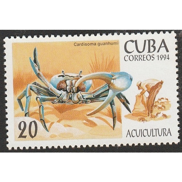 

A 11216 SATU BUAH PRANGKO CUBA TEMA SATWA UDANG CARDISOMA GUANHUMI DENGAN KONDISI BELUM ADA CAP