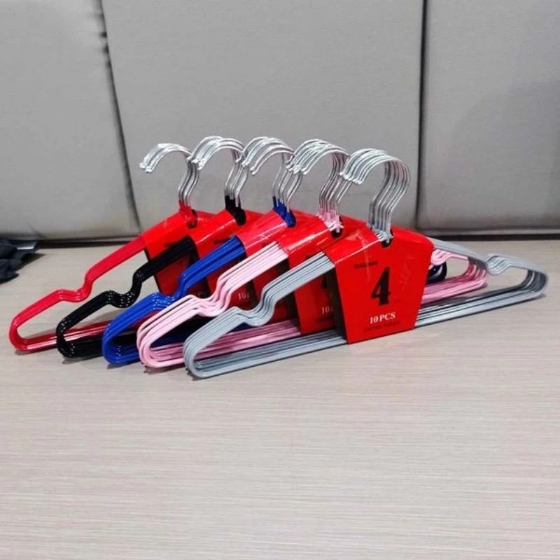 Hanger Stainless Subron / Hanger Stainless Anti Karat / Hanger Tebal Warna / Gantungan Baju Stainles