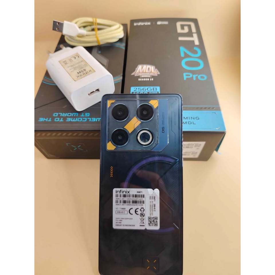 Infinix GT 20 Pro 24/256GB Mecha Orange Fulset Original Garansi Panjang