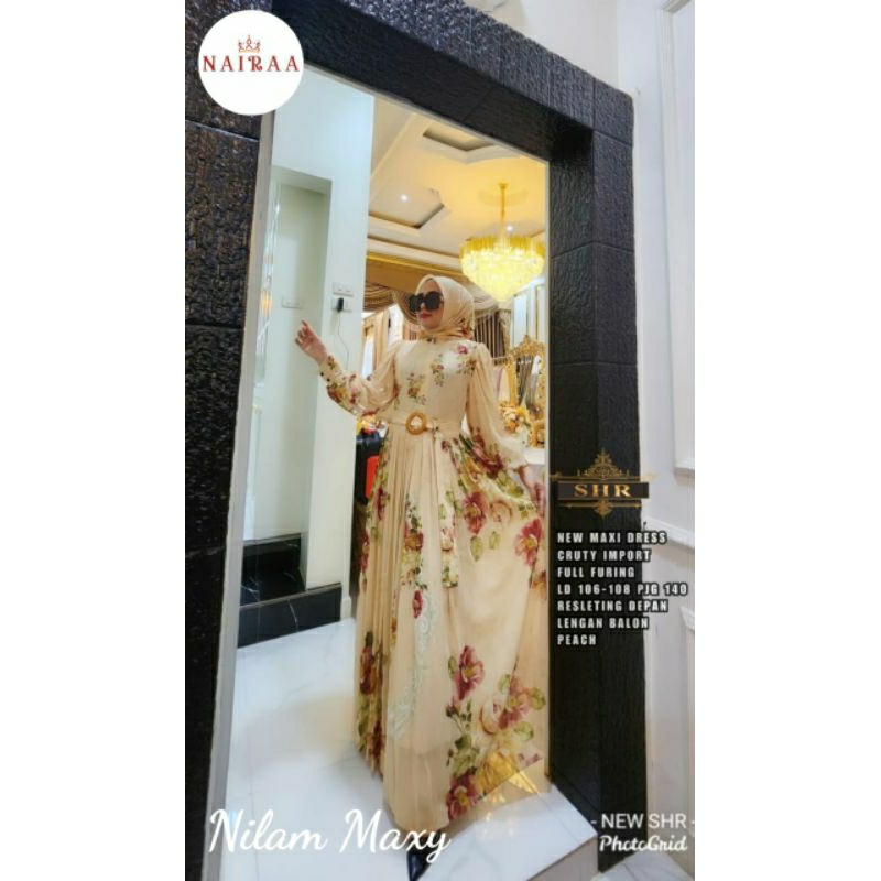 Ready stock terbaru gamis SHR original