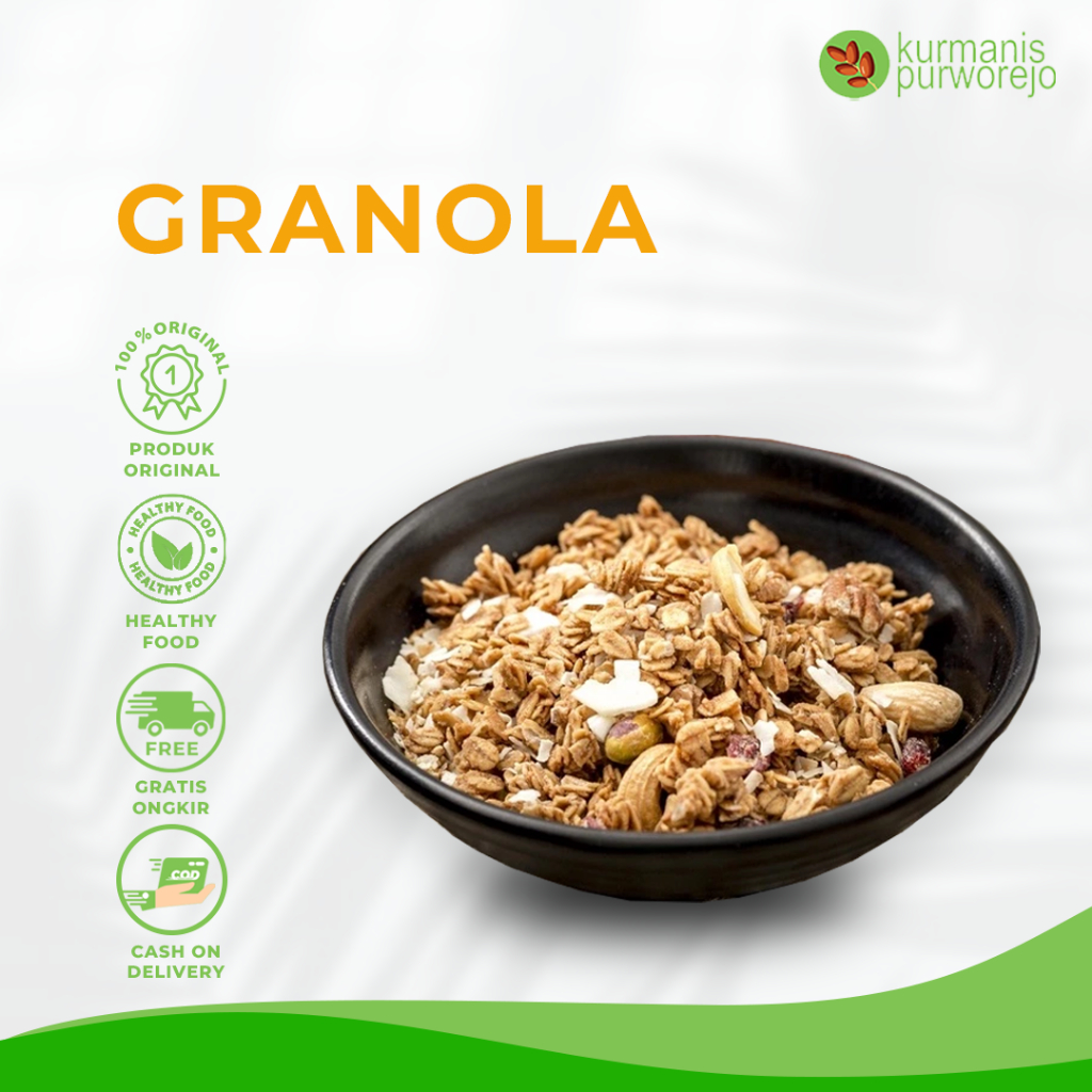 

Granola Premium Original Berkualitas 150g