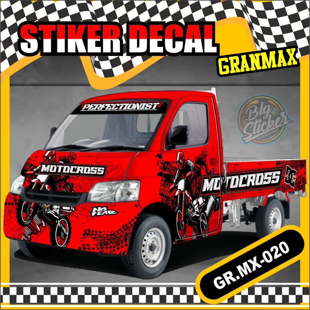 STICKER MOBIL GRANMAX DECAL FULL BODY STICKER PICKUP KEREN CUSTOM