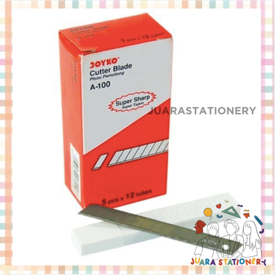 

(75) JUARASTATIONERY Refill Cutter Joyko A-100 / Isi Cutter Pisau Blade Tajam Kater