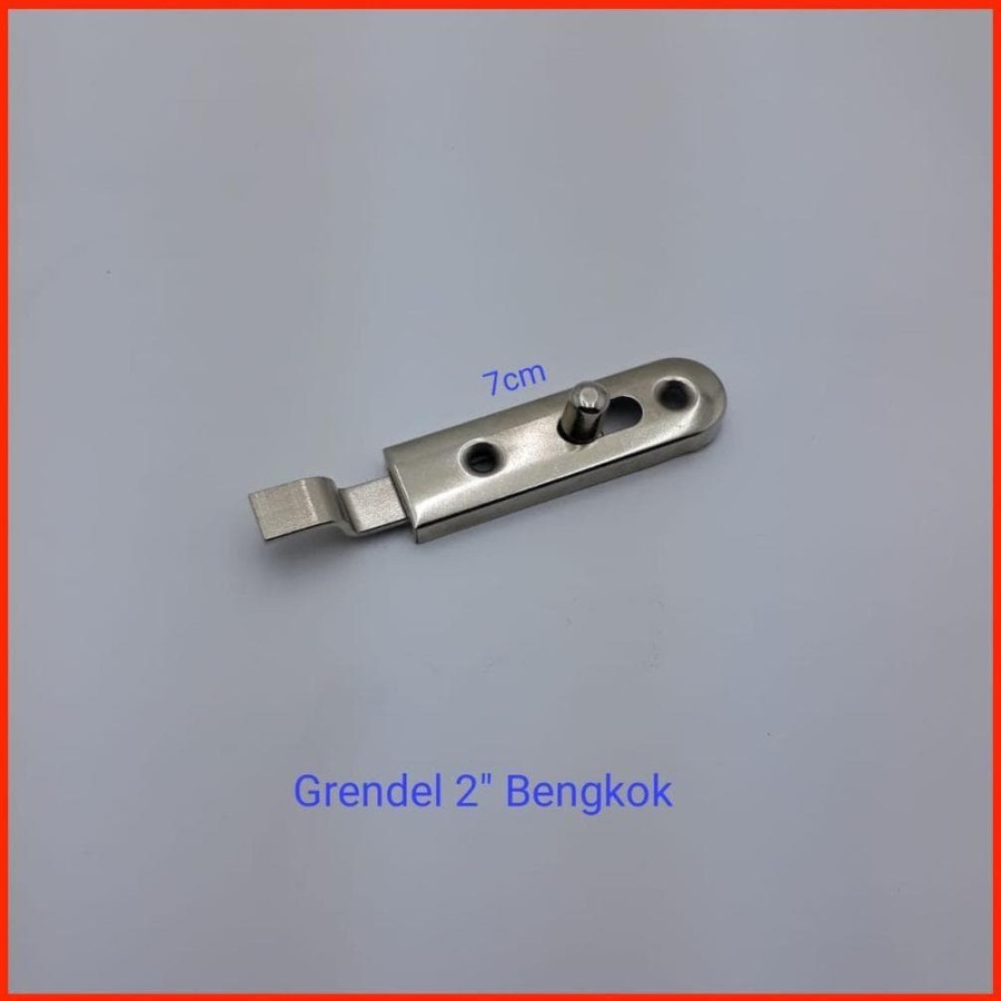 Grendel Pintu Bengkok 2" Inch Lemari Kunci Pengaman Selot Slot Jendela