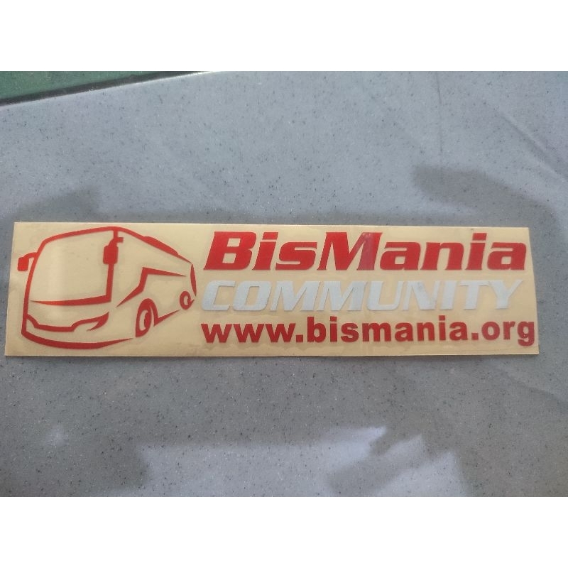 

stiker bismania community merah putih