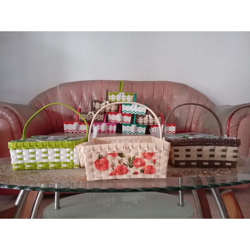 Tempat/Kotak minum lebaran/natal,dll anyaman aesthetic