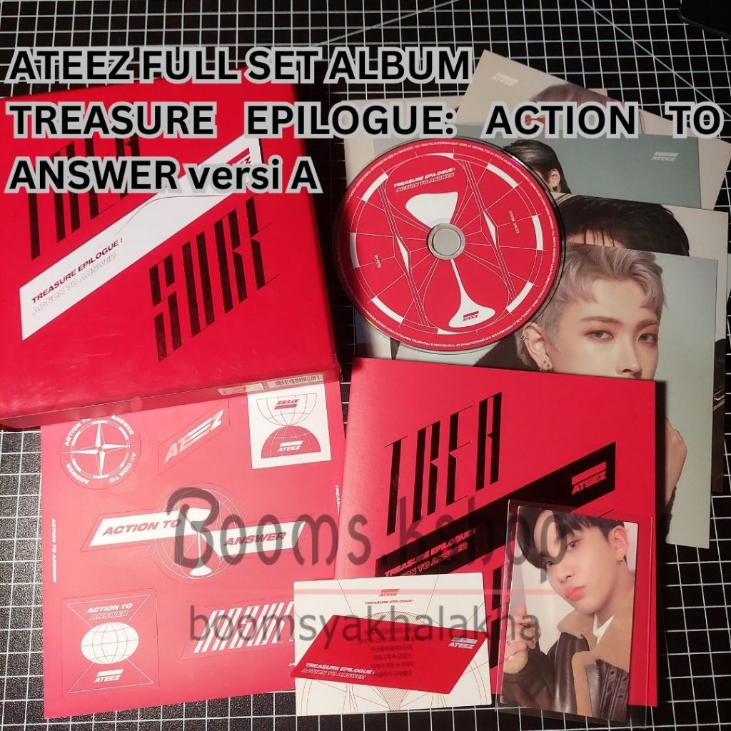 PRELOVED FULL SET ALBUM ATEEZ – TREASURE EPILOGUE : ACTION TO ANSWER UNSEALED CD POSTER PHOTOBOOK BO