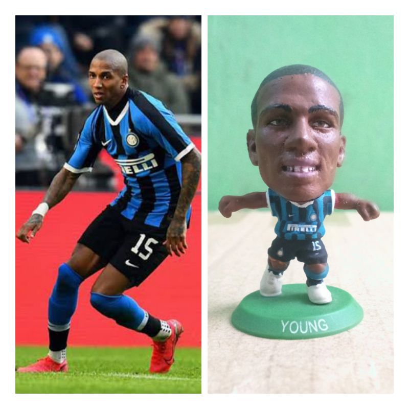 Figure Soccer Soccerstarz Repaint Ashley Young Inter Milan