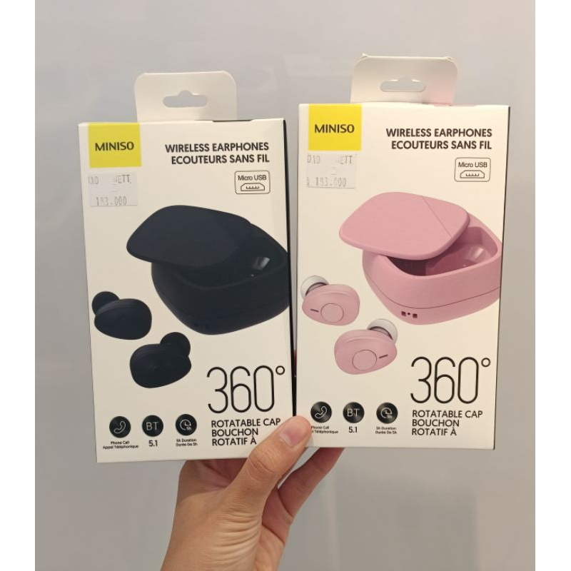 MINISO Earphone Wireless plus case