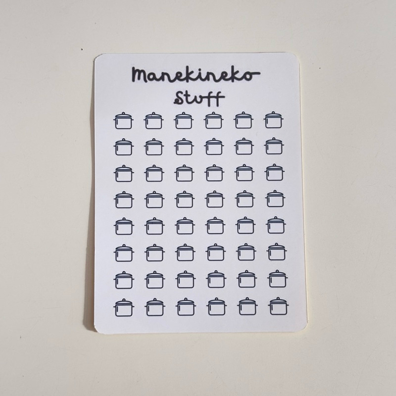 

Stiker Ikon Panci / cooking icon stickers/ tiny stickers journaling