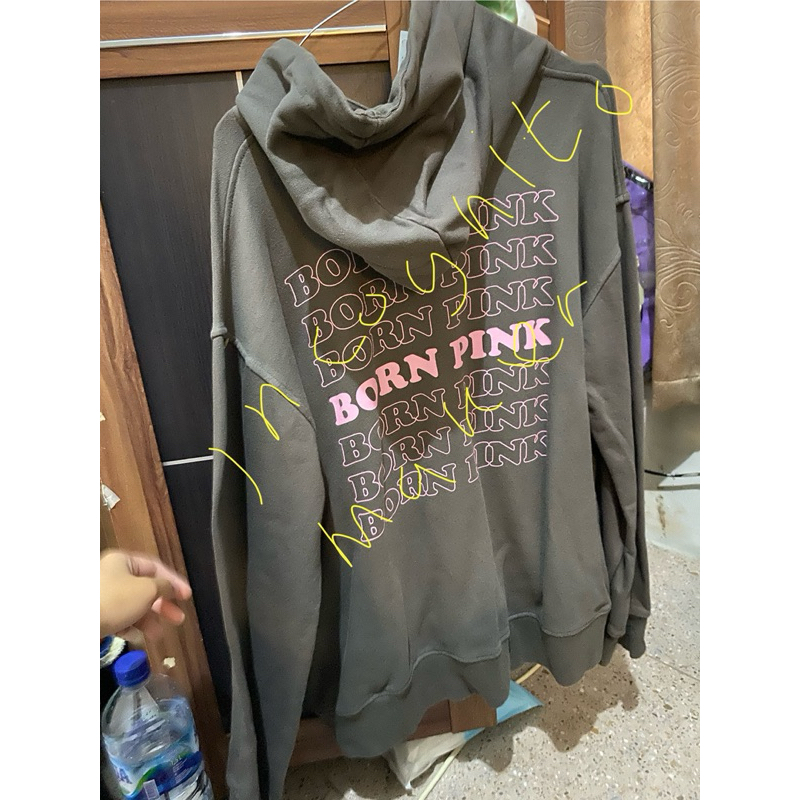 (USED) OFFICIAL BLACKPINK BORN PINK CONCERT HOODIE MERCHANDISE MD KONSER INDONESIA WORLD TOUR