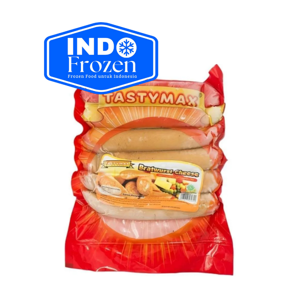 

TASTY MAX BRATWURST CHEESE 500GR / SOSIS DAGING SAPI & AYAM DENGAN KEJU