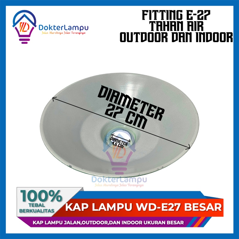 Kap Lampu Jalan / Kap Lampu Gantung OutDoor WD E27 Besar