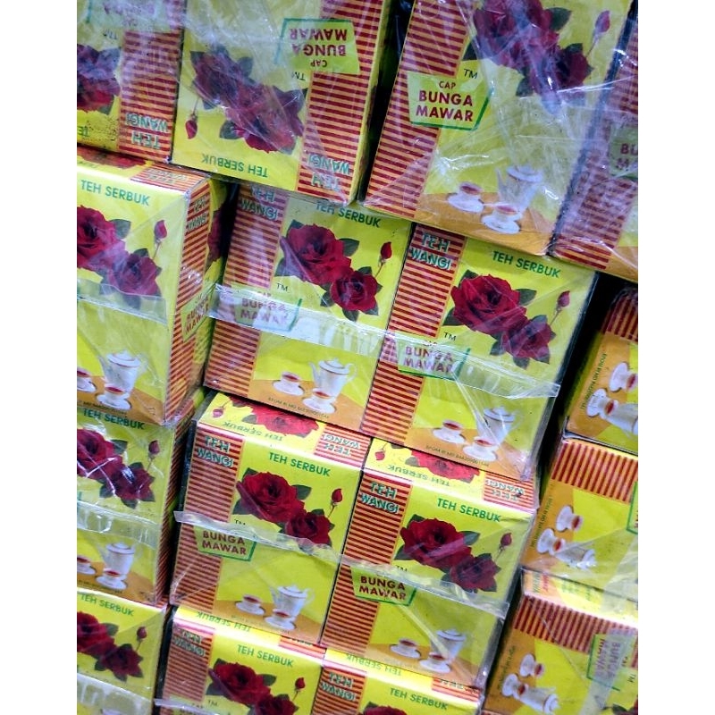 TEH CAP BUNGA MAWAR 50 GR X 10 PCS