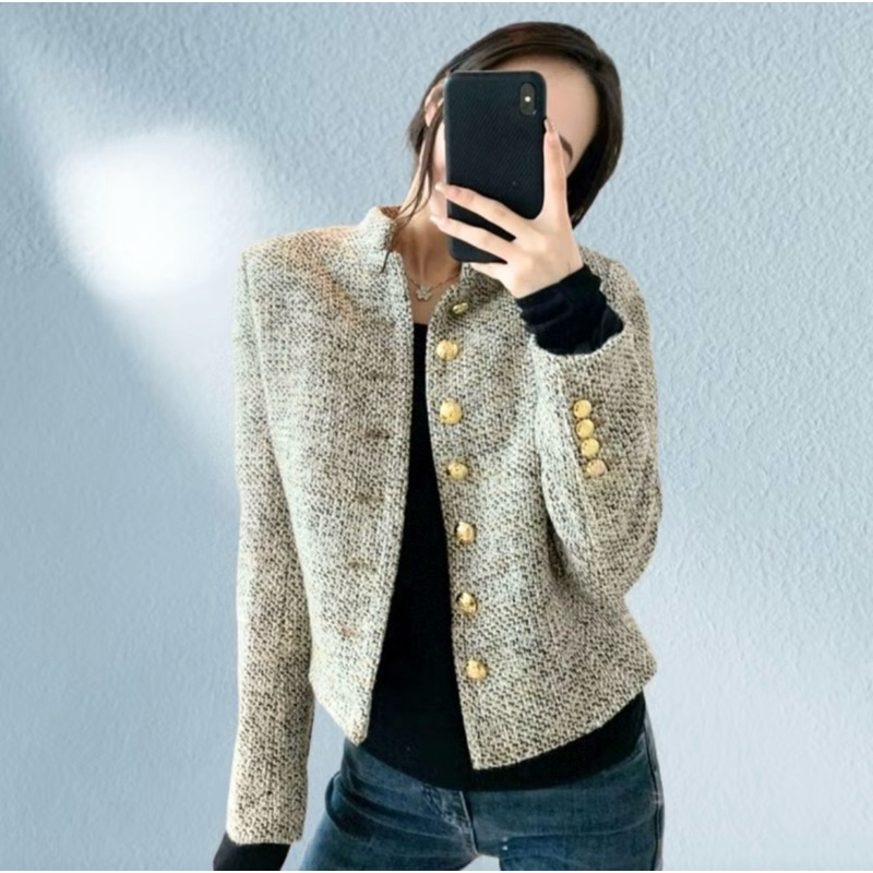 Tweed Premium Blazer Wanita korean style import bukan oudre duma modelano april array zara