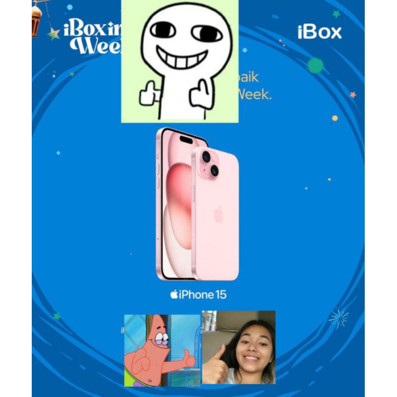 IPHONE 15 128GB + CHARGER IBOX NEW/BARU
