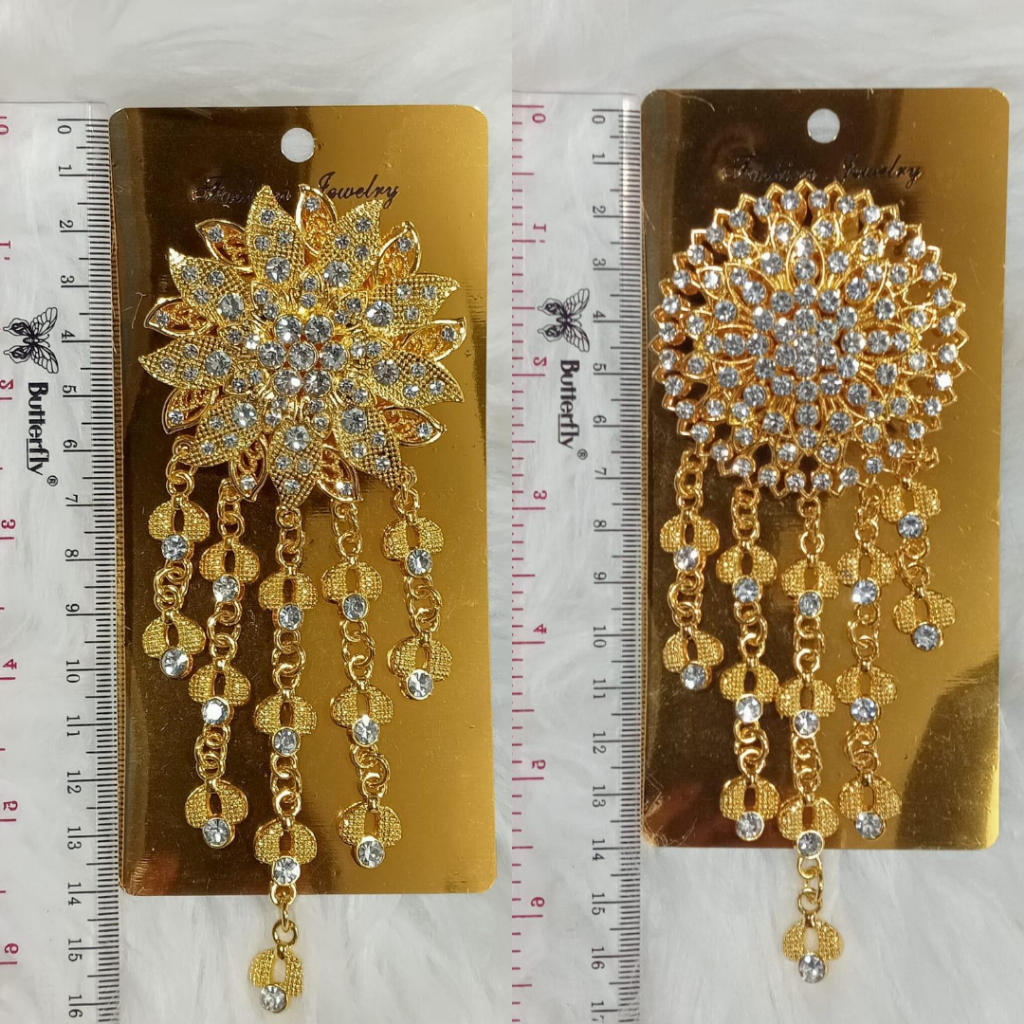 Bros Kutu Baru Silver Jilbab Bross Kebaya Kutubaru Nikah Wanita Emas peniti Aksesoris