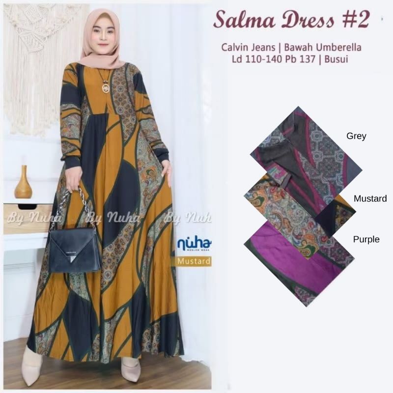 gamis dress ori salma / maura maxy
