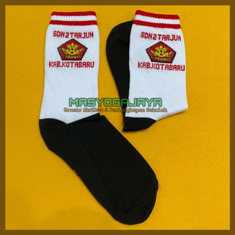 Kaos Kaki Sekolah Custom Logo Model Bordir Rajut Murah - Atribut Sekolah