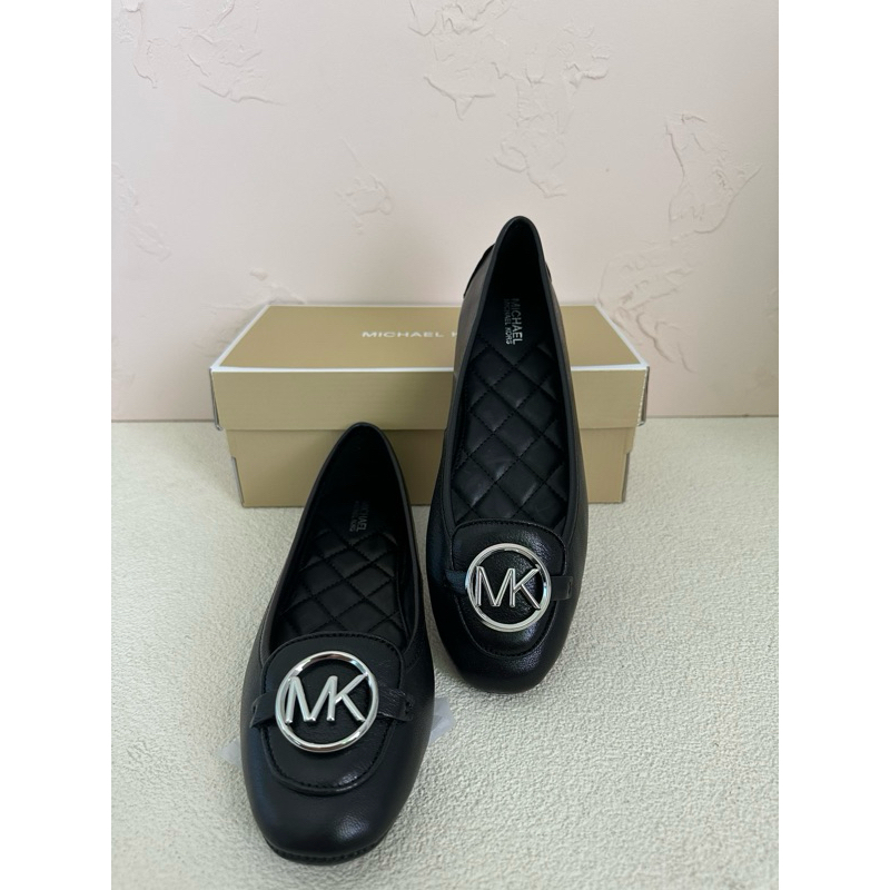 mk lillie flat black logo silver