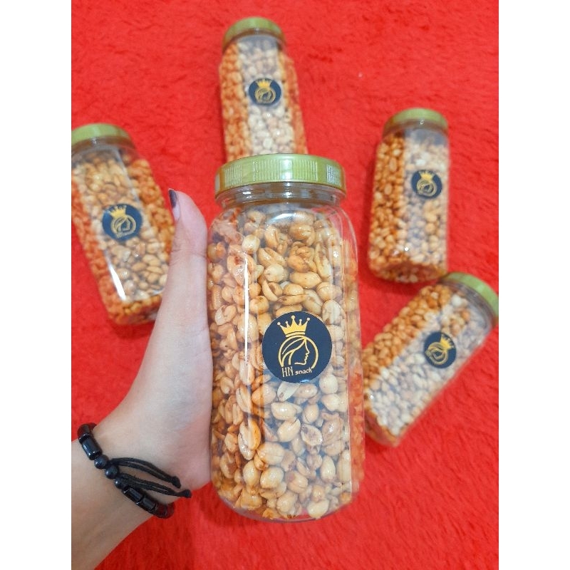 

kacang bawang renyah uk toples 600ml