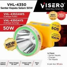 Senter Kepala Selam 50 W Visero VHL 4350 AYS 50 Watt Cahaya putih 100 % ORIGINAL