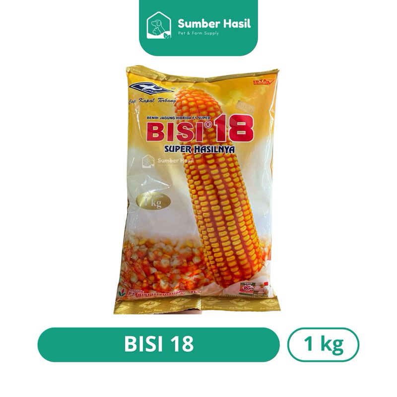 BIBIT JAGUNG BISI18 1KG BENIH JAGUNG BISI 18 CAP KAPAL TERBANG ORIGINAL