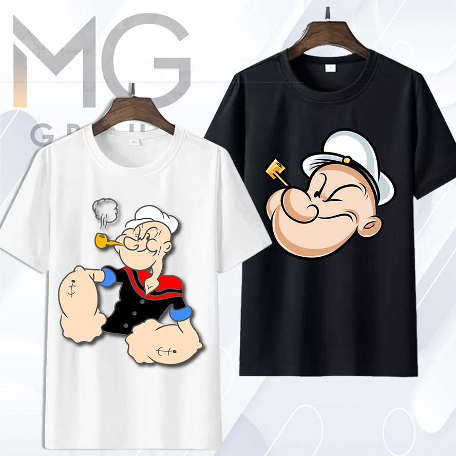 Kaos POPEYE The Sailor Man And OLIVE Cartoon Spinach Baju Popeye Nelayan Premium PY5-7