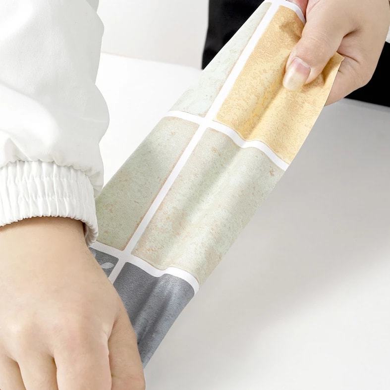 Stiker lantai kamar mandi anti licin toilet tahan air PVC sticker perekat diri dapur balkon kamar