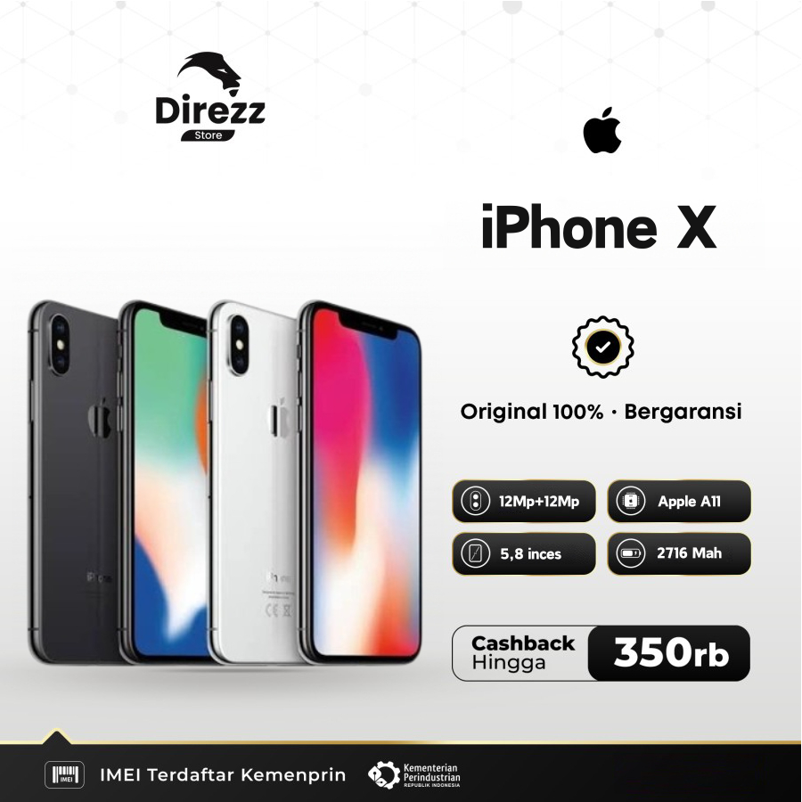 IPHONE X 64GB 256GB SECOND