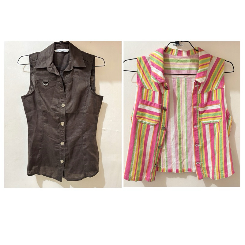 PRELOVED vest rompi kancing wanita