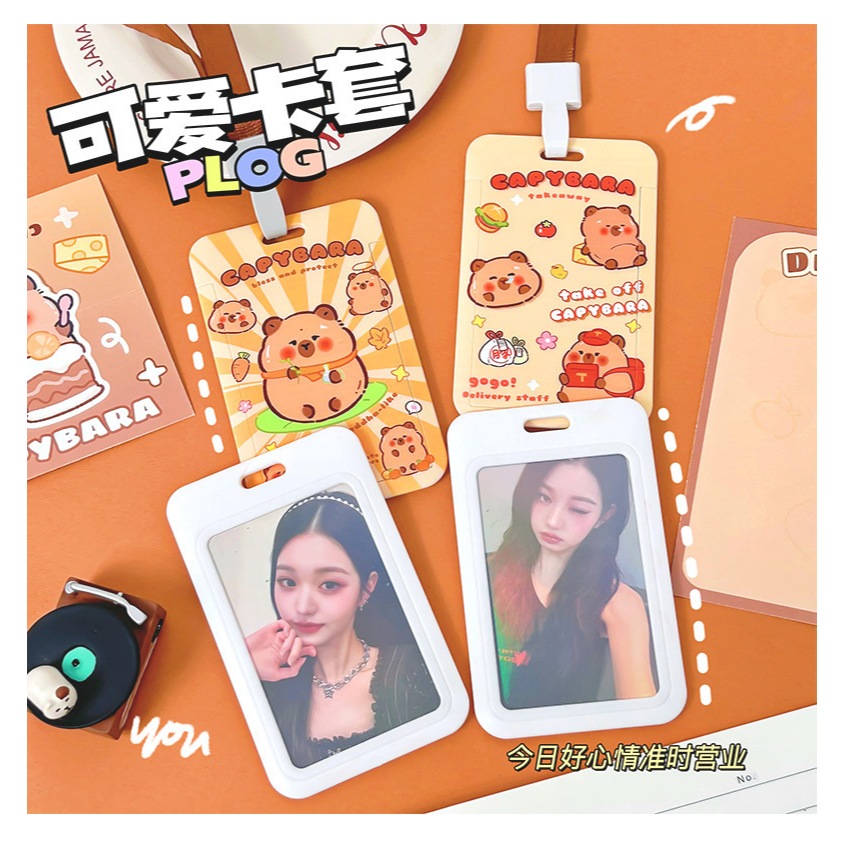 

[FAFAFA] Name Tag Capybara / ID Card Capybara / Lanyard Capybara Lucu