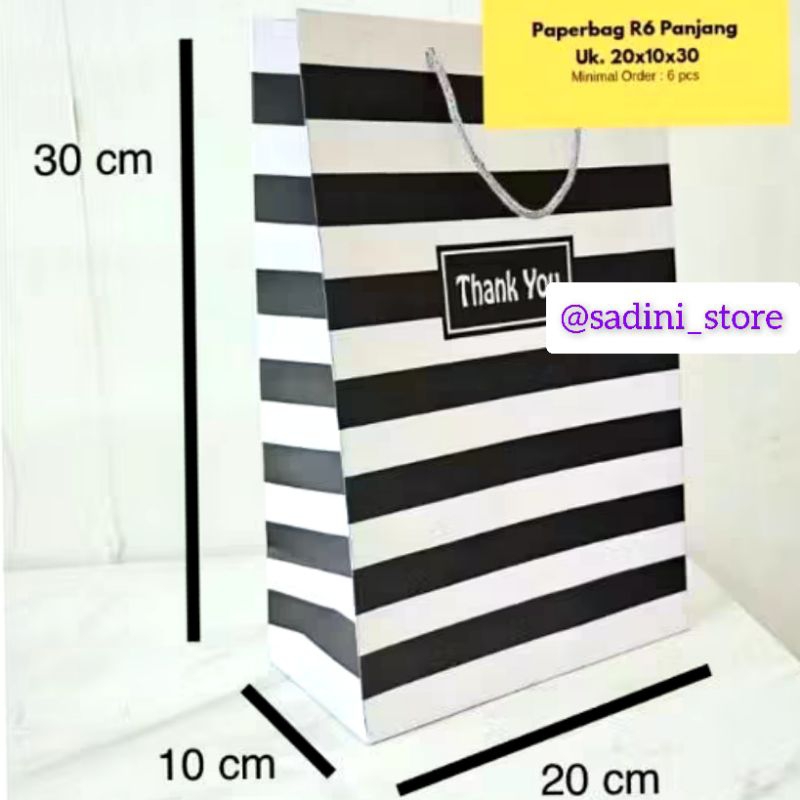 

Paperbag Thank You Motif Zebra 20x10x30 (R6 Panjang)