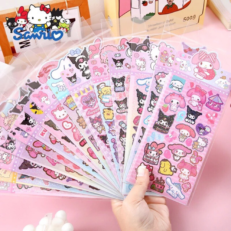 

STIKER JUMBO SANRIO & FRIENDS UNICORN HOLOGRAM / STICKER KOLEKSI UNIK ANAK