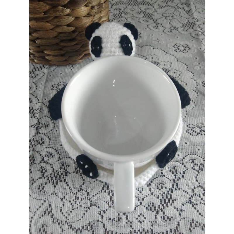 tatakan gelas panda lucu