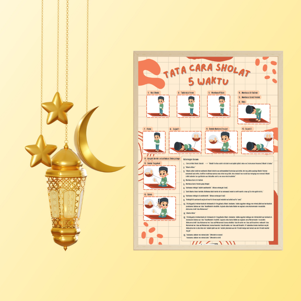 AdelineCeline_Poster Edukasi Tata Cara Sholat 5 Waktu