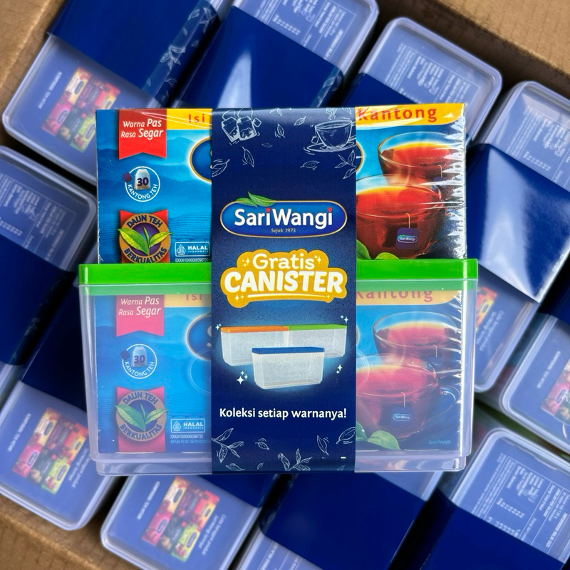

Teh Sariwangi ( 2x30 kantong ) gratis Canister