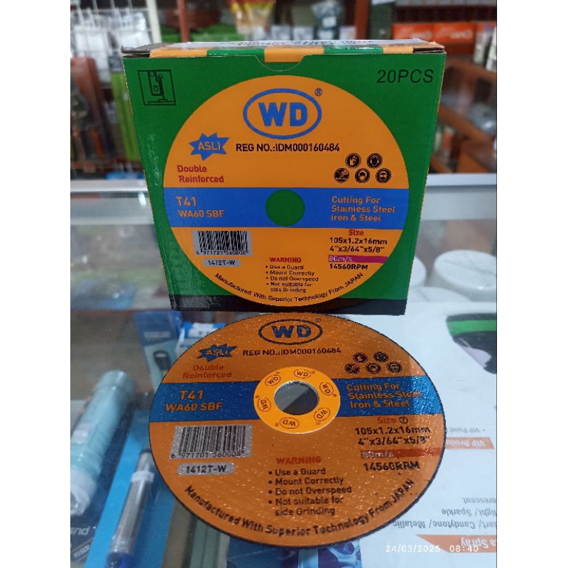 Mata Gerinda 4 inch Gerinda Potong WD Cutting 4 inch