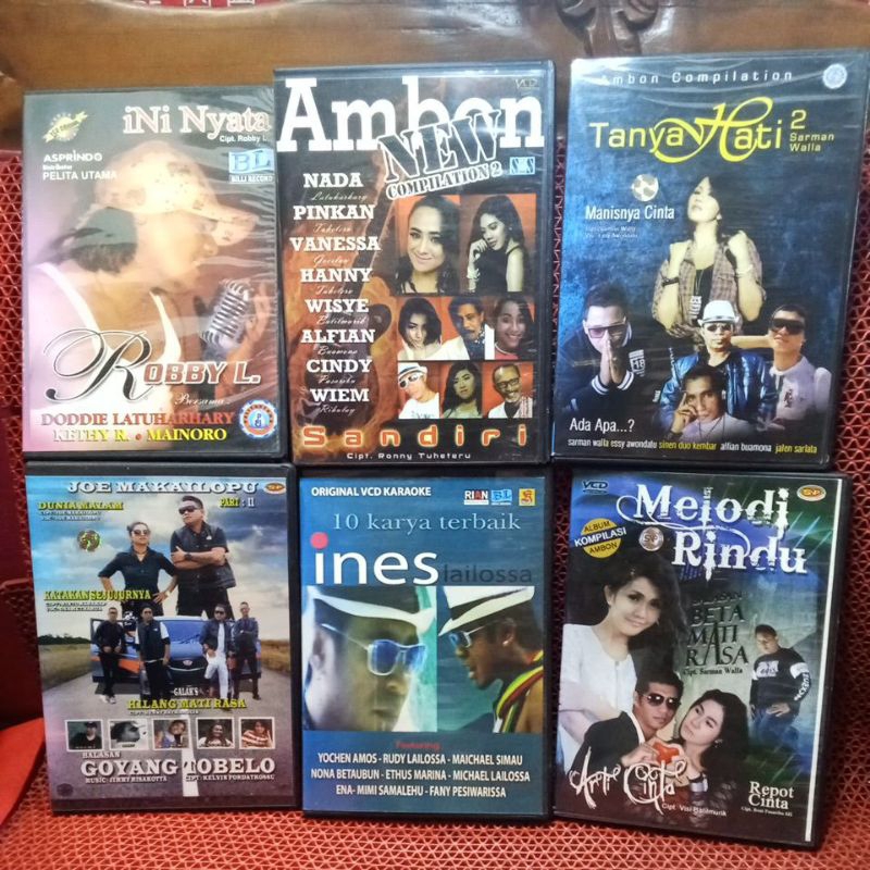 VCD KARAOKE LAGU"AMBON..Bebas pilih judul yang di inginkan 100% ORIGINAL