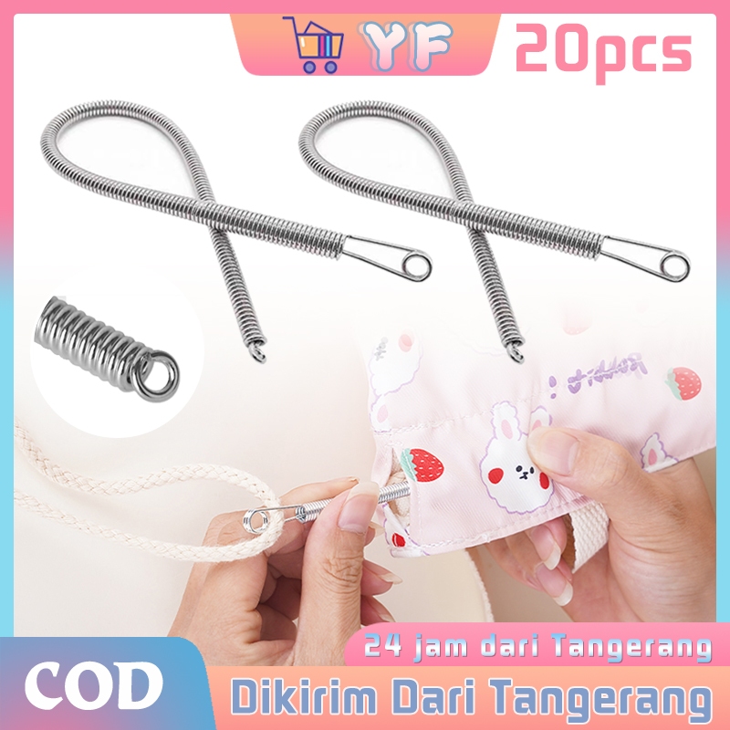 20Pcs Alat Pemasang Tali Celana / Alat Memasukan Tali Sweater / Alat Pemasang Tali Karet